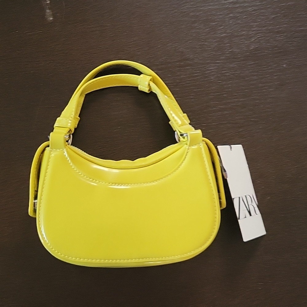 ZARA HALF MOON MINI CROSSBODY BAG